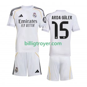 Billige Fotballdrakter Real Madrid Arda Guler 15 Barn Hjemmedraktsett 2025/26 Kortermet